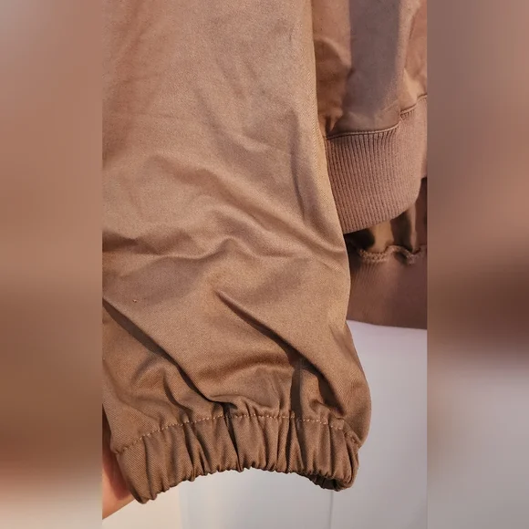 Nike Women's Sportwear Oversized‎ 1/4 Zip Twill Top-Brown Long Sleeve Sz Med NWT - Picture 12 of 13